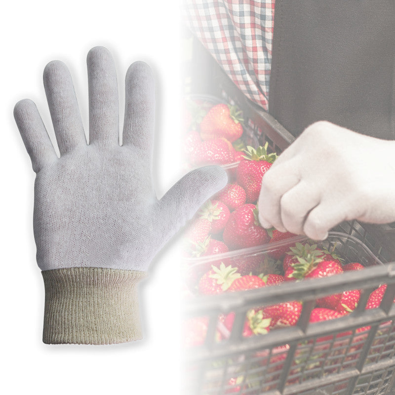 Bastion Cotton Interlock Knitted Cuff Gloves