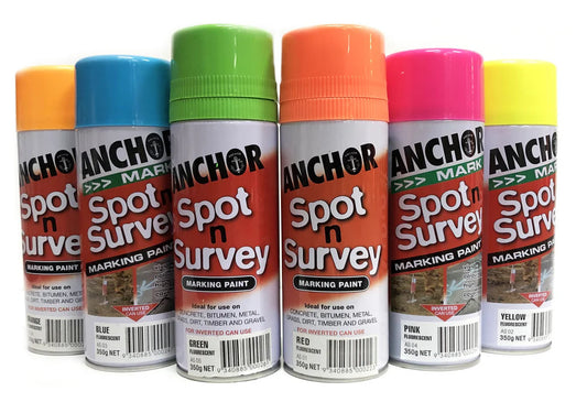 Anchor Survey Spray Paint 350gm Various