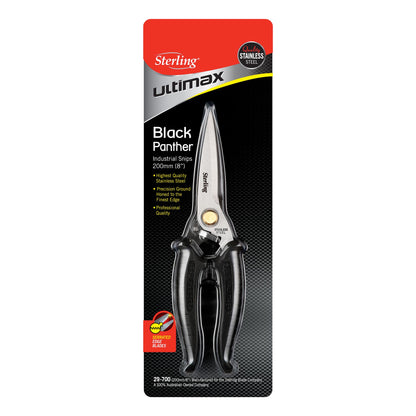 Stirling Black Panther Industrial Snips 200mm