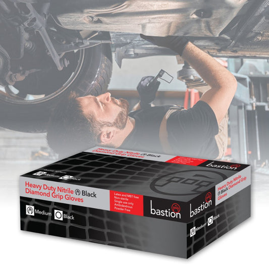 Bastion Heavy Duty Disposable Nitrile Gloves
