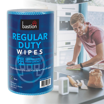 Bastion Regular Duty Wipes Roll 45m
