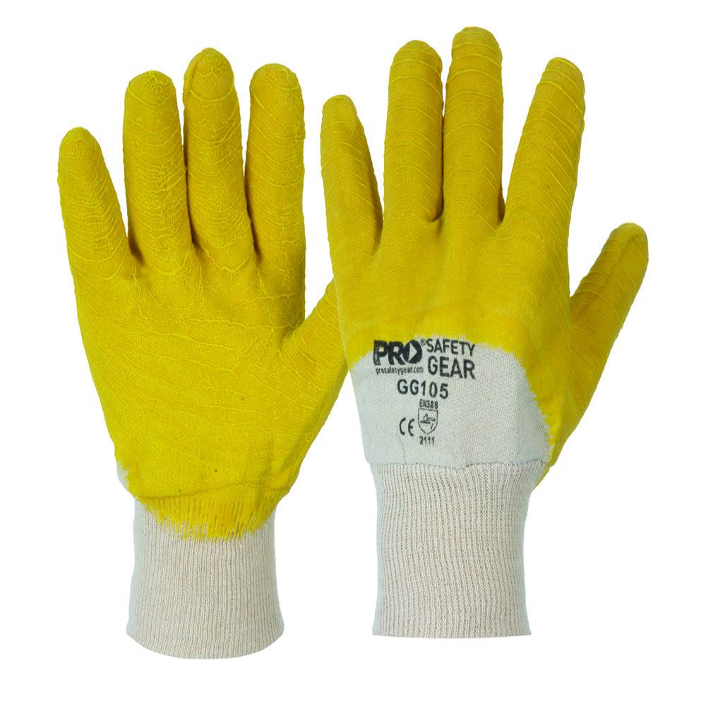 Pro Glass Gripper Latex Gloves