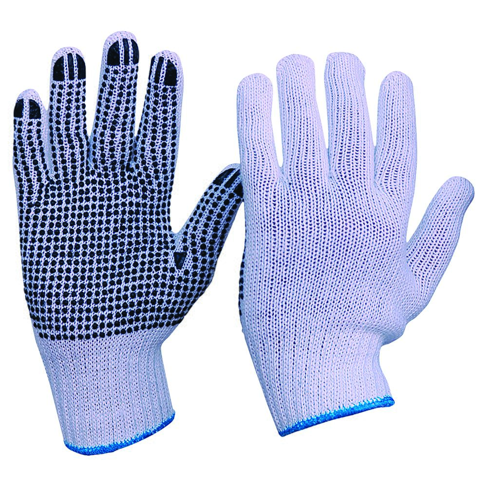 Pro Knitted Poly/Cotton Polka Dots Gloves